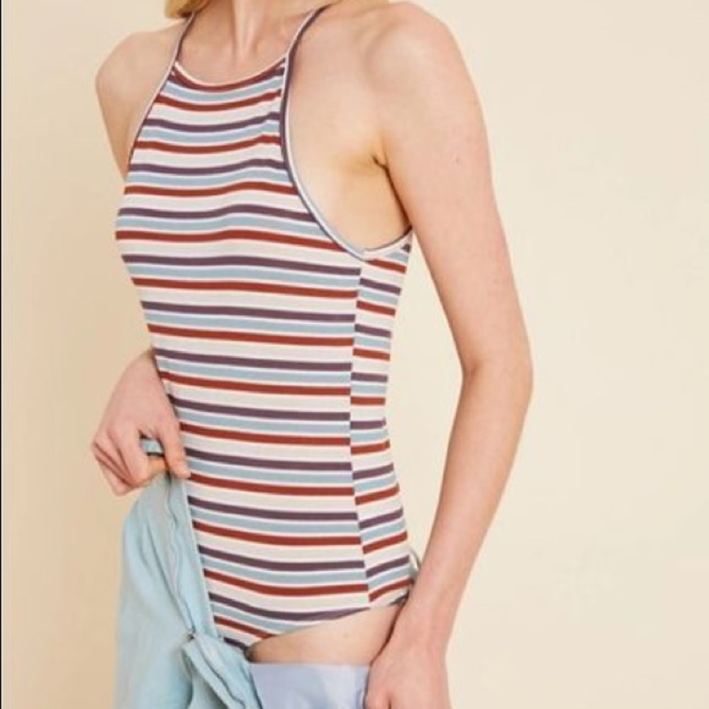 RUE 21 STRIPE BODY SUIT